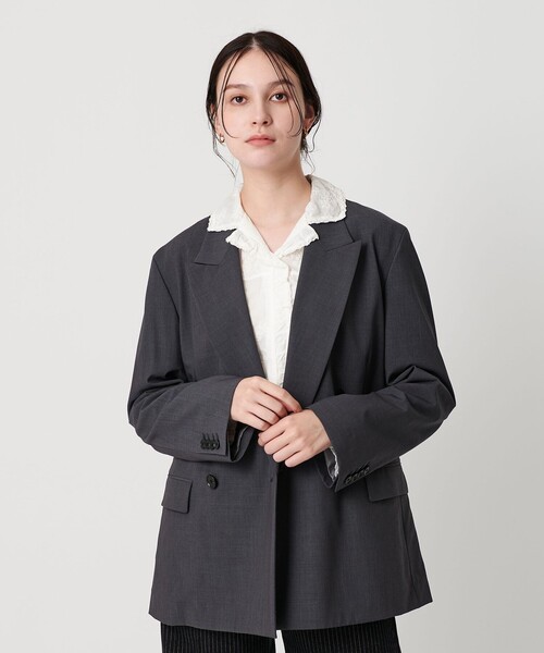 BEAUTY&YOUTH エンブロイダリー シャツジャケット エンブロイダリー