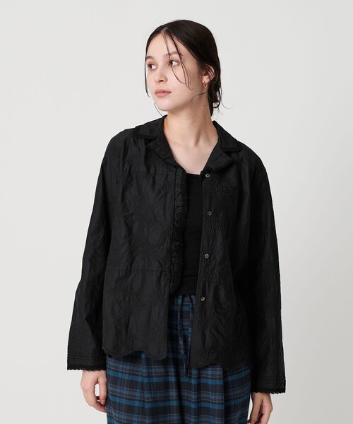 エンブロイダリー オープンカラーシャツ（シャツ/ブラウス