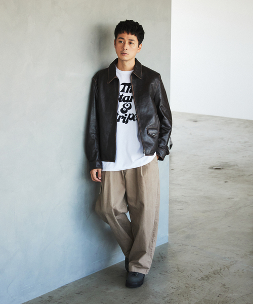 EDIFICE（エディフィス）の「ラムレザー フレンチアンティーク ライダースジャケット（ライダースジャケット・メンズ・ブラック・LARGE/MEDIUM）」の11枚目の写真