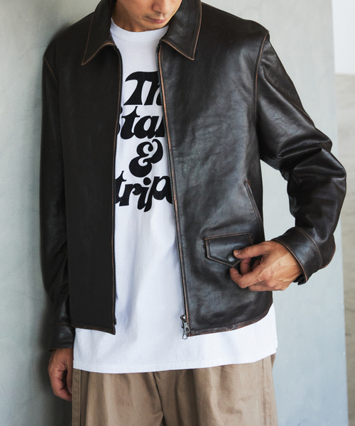 EDIFICE（エディフィス）の「ラムレザー フレンチアンティーク ライダースジャケット（ライダースジャケット・メンズ・ブラック・LARGE/MEDIUM）」の13枚目の写真