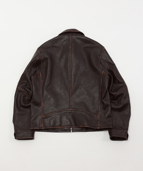 ラムレザー フレンチアンティーク ライダースジャケット（ライダース