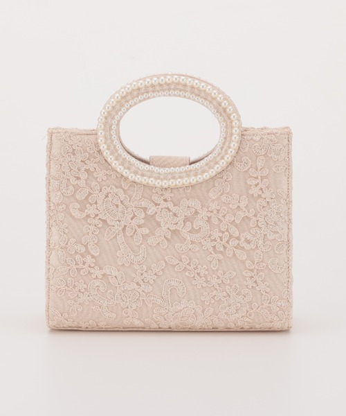 Cupid Heart(キューピッドハート)の「【Cupid Heart】結婚式用!ハンドパールbag(ハンドバッグ・レディース・ブラック/ベージュ/シルバー・MEDIUM)」の16枚目の写真