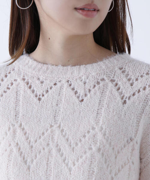 ◇【sweet12月号掲載】スカラップクロップドニット（ニット/セーター