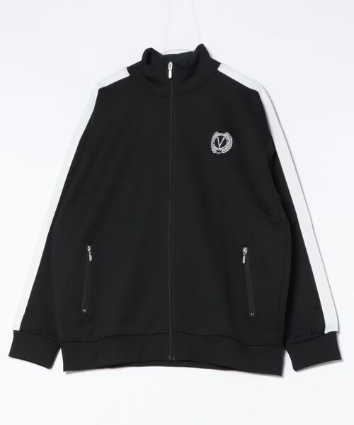 VANS(バンズ)の「VANS ヴァンズ M Bi-color Side Tape Track JKT アウター 125R1111400 BLACK(その他アウター・メンズ・ブラック・LARGE/MEDIUM/X-LARGE)」の1枚目の写真
