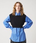 6（ロク）の「＜6(ROKU)＞DIAMOND MOTIF SKIPPER KNIT VEST/ベスト
