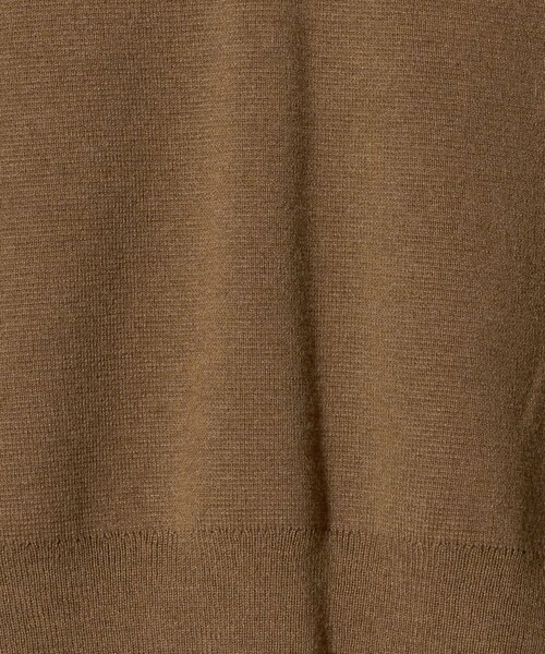 6（ロク）の「＜6(ROKU)＞コットンウール ミラノリブ Vネック ベスト（ベスト・レディース・ブラック/ベージュ・FREE）」の15枚目の写真