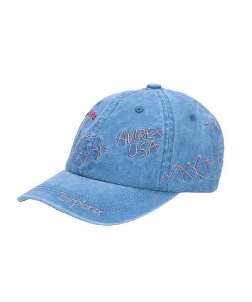 MAISON mou(メゾンムー)の「【AVIREX/アヴィレックス】AX EX AUTHENTIC RANDOM EMBROIDERY PIGMENT CAP(キャップ・レディース・ブラック/ベージュ/パープル・FREE)」の11枚目の写真