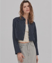 PUBLIC TOKYO | ダブルポケットレーヨンショートシャツ(シャツ/ブラウス)