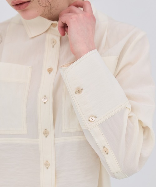ダブルポケットレーヨンショートシャツ（シャツ/ブラウス）｜PUBLIC