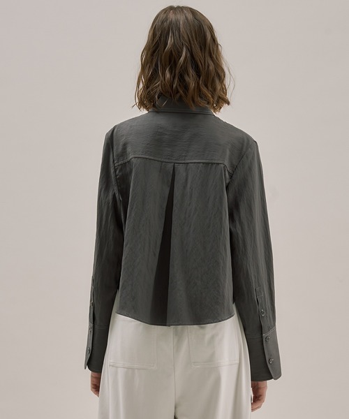 PUBLIC TOKYO ダブルポケットレーヨンショートシャツ ダブルポケットレーヨンショートシャツ（シャツ/ブラウス