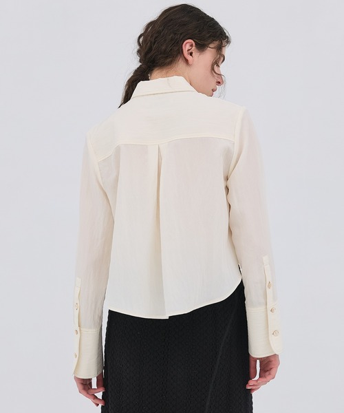 ダブルポケットレーヨンショートシャツ（シャツ/ブラウス）｜PUBLIC