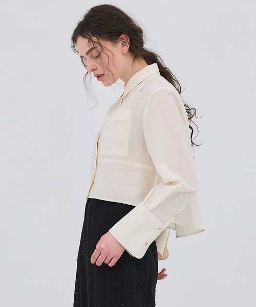 ダブルポケットレーヨンショートシャツ（シャツ/ブラウス）｜PUBLIC