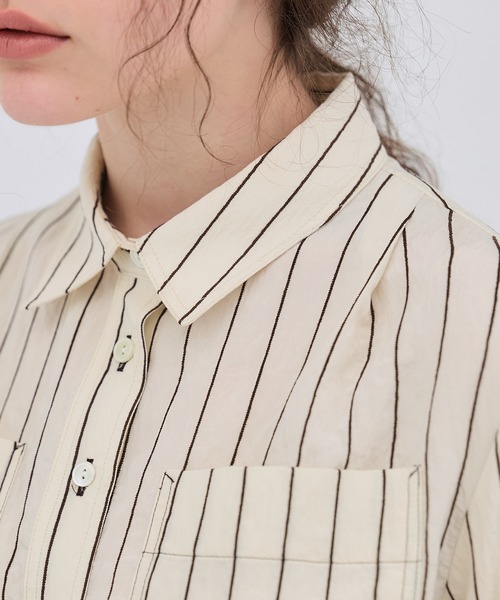 ダブルポケットレーヨンショートシャツ（シャツ/ブラウス）｜PUBLIC