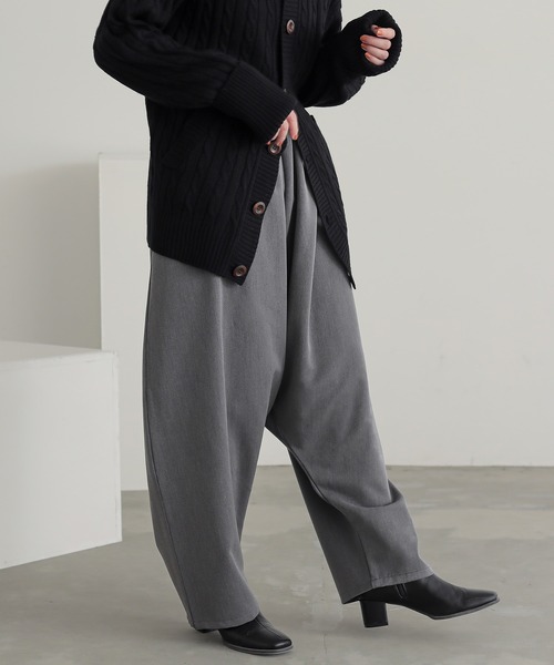 n'OrLABEL（ノアールレーベル）の「サルエルパンツ（その他パンツ・レディース・グレー/ブラック・2/1）」の8枚目の写真