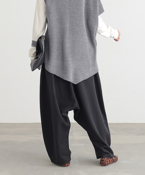 n'OrLABEL（ノアールレーベル）の「サルエルパンツ（その他パンツ・レディース・グレー/ブラック・2/1）」の14枚目の写真