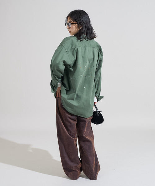 GALLERYDEPT. 24SS EP ペイントデザイン シャツジャケット M STILL BY HAND - 【ラスト1点】【24SS】両胸ポケットシャツジャケット