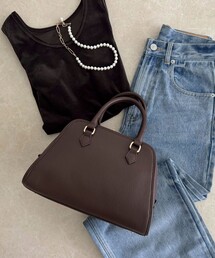 fredy emue | 台形ファスナーボストンバッグ(ショルダーバッグ)