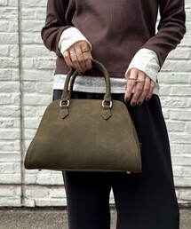 fredy emue | 台形ファスナーボストンバッグ(ショルダーバッグ)