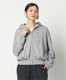 CROPPED SWEAT ZIP HOODIE
