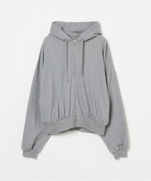HELIOPOLE(エリオポール)の「CROPPED SWEAT ZIP HOODIE(パーカー・レディース・ブラック/グレー・38)」の11枚目の写真