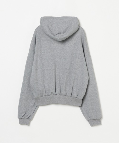 HELIOPOLE(エリオポール)の「CROPPED SWEAT ZIP HOODIE(パーカー・レディース・ブラック/グレー・38)」の9枚目の写真