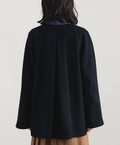 ソフトメルトン ノーカラーコート（ノーカラーコート）｜Demi-Luxe