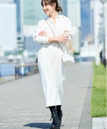 Pinky&Dianne ホワイトノースリーブワンピース Pinky&Dianne ホワイトノースリーブワンピース