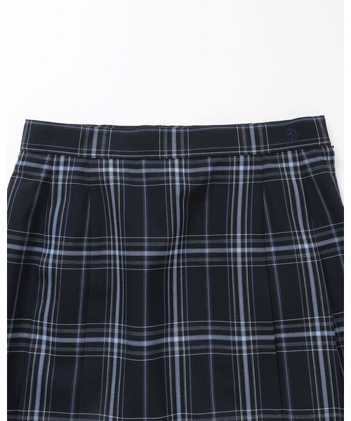 卒服】【家庭洗濯可】サイドプリーツチェックスカート（スーツスカート