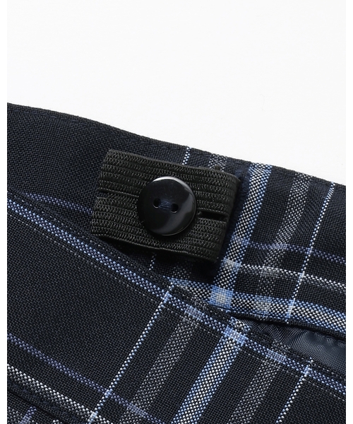 pom ponette junior（ポンポネットジュニア）の「【卒服】【家庭洗濯可】サイドプリーツチェックスカート（スーツスカート・キッズ・ネイビー/グレー・S:140cm/LL(165cm)/M:150cm/L:160cm）」の14枚目の写真