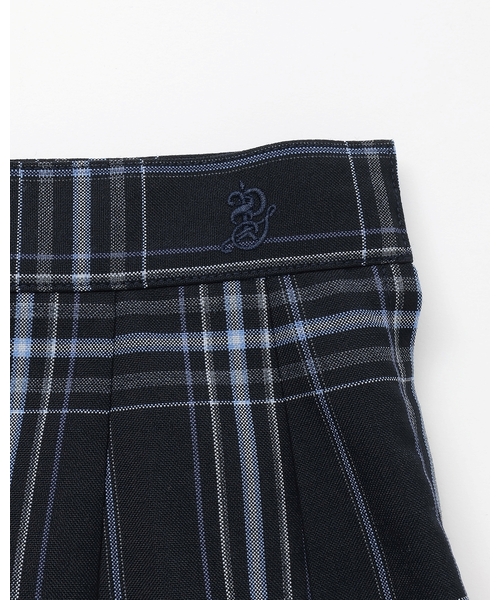 pom ponette junior（ポンポネットジュニア）の「【卒服】【家庭洗濯可】サイドプリーツチェックスカート（スーツスカート・キッズ・ネイビー/グレー・S:140cm/LL(165cm)/M:150cm/L:160cm）」の15枚目の写真
