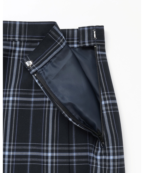 pom ponette junior（ポンポネットジュニア）の「【卒服】【家庭洗濯可】サイドプリーツチェックスカート（スーツスカート・キッズ・ネイビー/グレー・S:140cm/LL(165cm)/M:150cm/L:160cm）」の16枚目の写真