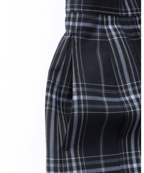 pom ponette junior（ポンポネットジュニア）の「【卒服】【家庭洗濯可】サイドプリーツチェックスカート（スーツスカート・キッズ・ネイビー/グレー・S:140cm/LL(165cm)/M:150cm/L:160cm）」の17枚目の写真