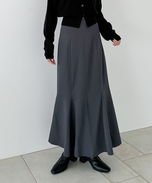 archives（アルシーヴ）の「マチ付きマーメイドスカート（スカート・レディース・チャコールグレー/ブラック/ブラウン・SMALL/MEDIUM）」の16枚目の写真