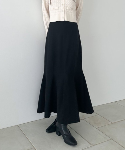 archives（アルシーヴ）の「マチ付きマーメイドスカート（スカート・レディース・チャコールグレー/ブラック/ブラウン・SMALL/MEDIUM）」の7枚目の写真