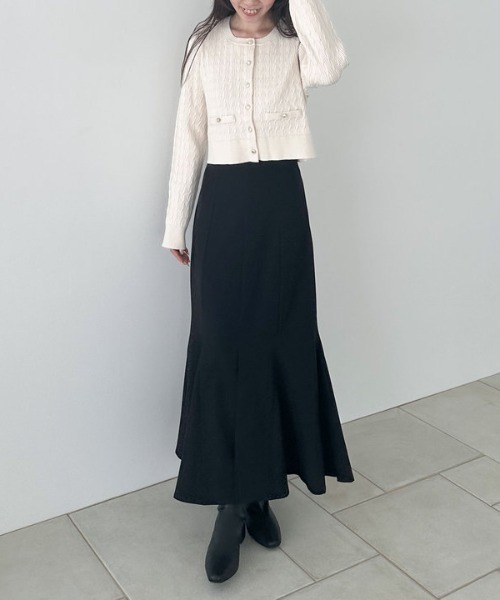 archives（アルシーヴ）の「マチ付きマーメイドスカート（スカート・レディース・チャコールグレー/ブラック/ブラウン・SMALL/MEDIUM）」の10枚目の写真