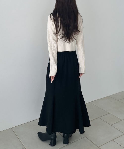 archives（アルシーヴ）の「マチ付きマーメイドスカート（スカート・レディース・チャコールグレー/ブラック/ブラウン・SMALL/MEDIUM）」の13枚目の写真