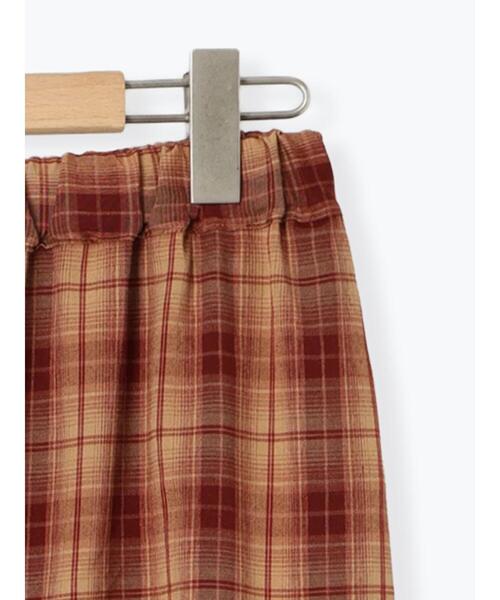 ehka sopo（エヘカソポ）の「チェックティアードスカート（スカート・レディース・レッド/ブラウン/ネイビー・F）」の14枚目の写真