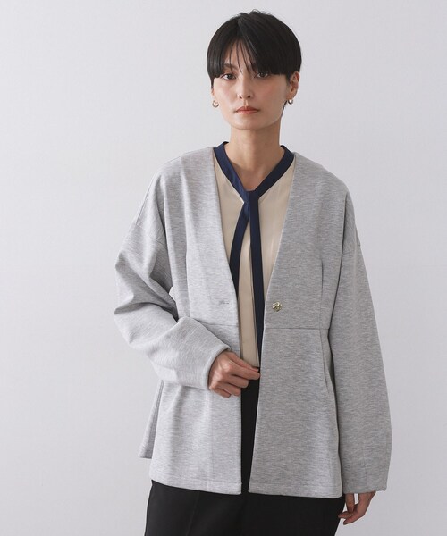 セール】ペプラムカーディガン【UVケア/洗濯機OK】（カーディガン