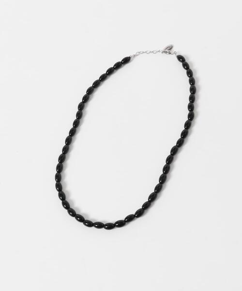 SMELLY(スメリー)の「オーバルビーズネックレス(ネックレス・レディース・ブラック・-)」の8枚目の写真