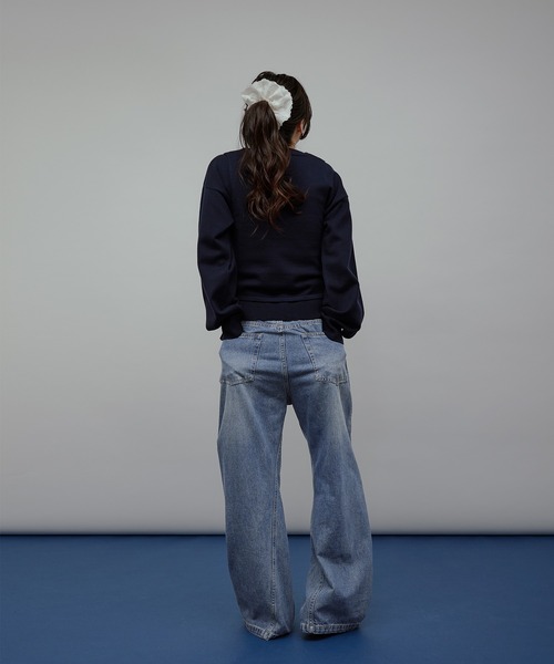 MUHET(ミュエータ)の「【set item】tank top & crew neck cardigan / タンクトップ&カーディガンセット(カーディガン/ボレロ・レディース・チャコールグレー/ネイビー/ピンク/ブラウン・FREE)」の9枚目の写真