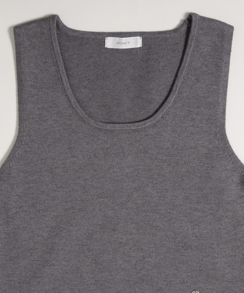 MUHET(ミュエータ)の「【set item】tank top & crew neck cardigan / タンクトップ&カーディガンセット(カーディガン/ボレロ・レディース・チャコールグレー/ネイビー/ピンク/ブラウン・FREE)」の19枚目の写真