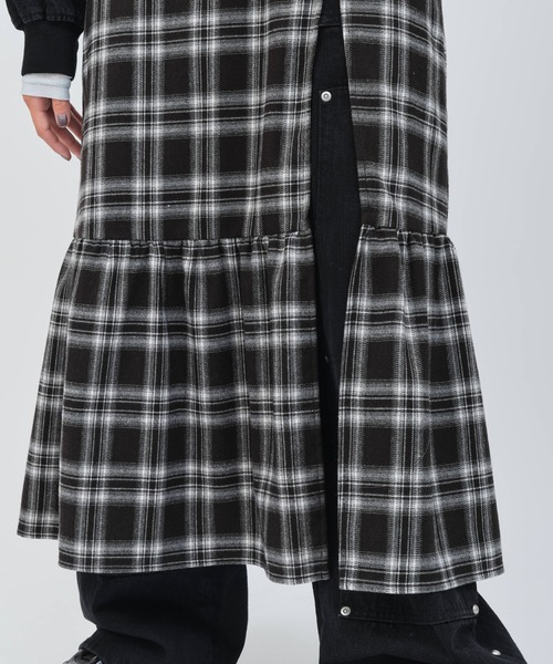 atmos pink(アトモスピンク)の「atmos pink Plaid Tiered Skirt / アトモス ピンク プレイド ティアード スカート(スカート・レディース・オレンジ/グリーン/ブラック・S/M)」の18枚目の写真