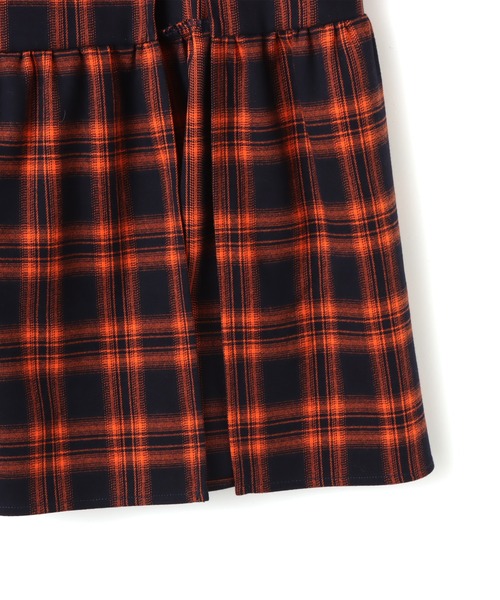 atmos pink(アトモスピンク)の「atmos pink Plaid Tiered Skirt / アトモス ピンク プレイド ティアード スカート(スカート・レディース・オレンジ/グリーン/ブラック・S/M)」の10枚目の写真