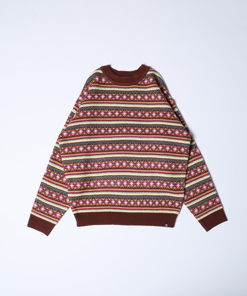 FILA（フィラ）の「FILA フェアアイルセーター（ニット/セーター・レディース・ブラウン/ピンク・FREE）」の7枚目の写真