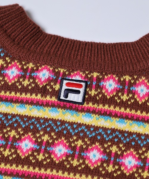 FILA（フィラ）の「FILA フェアアイルセーター（ニット/セーター・レディース・ブラウン/ピンク・FREE）」の20枚目の写真