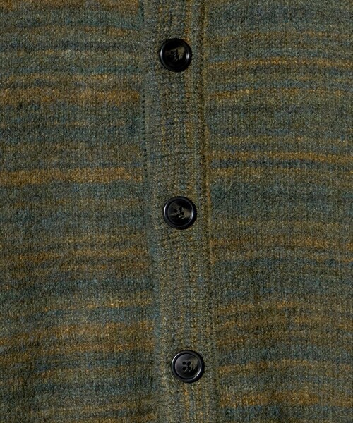 green label relaxing（グリーンレーベルリラクシング）の「【WEB限定】＜GLR or＞カスリ風 クルーネック カーディガン（カーディガン/ボレロ・メンズ・オレンジ/ケリーグリーン・M/L/S）」の11枚目の写真