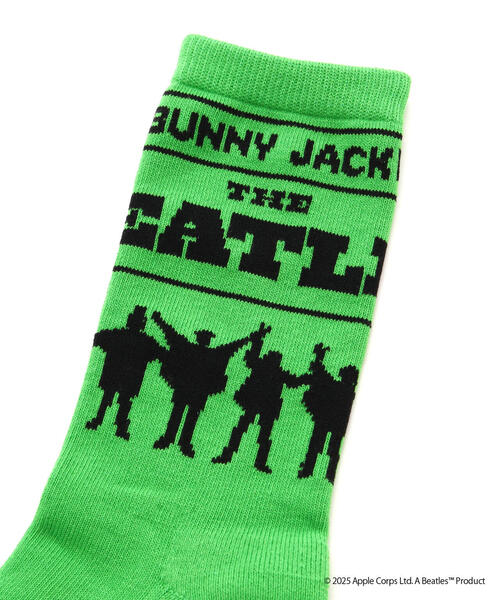 Jack Bunny!!(ジャックバニー)の「【Jack Bunny!!】【The BEATLES ×Jack Bunny!!】ミドルソックス (LADIES)(ソックス/靴下・レディース・ブラック/ホワイト/グリーン・FREE)」の4枚目の写真