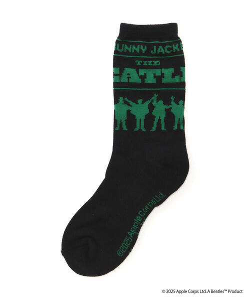 Jack Bunny!!(ジャックバニー)の「【Jack Bunny!!】【The BEATLES ×Jack Bunny!!】ミドルソックス (LADIES)(ソックス/靴下・レディース・ブラック/ホワイト/グリーン・FREE)」の2枚目の写真