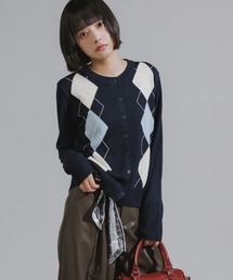 AO2 | Argyle Pattern Wool Knit Cardigan / アーガイル柄 ウールニットカーディガン(カーディガン/ボレロ)