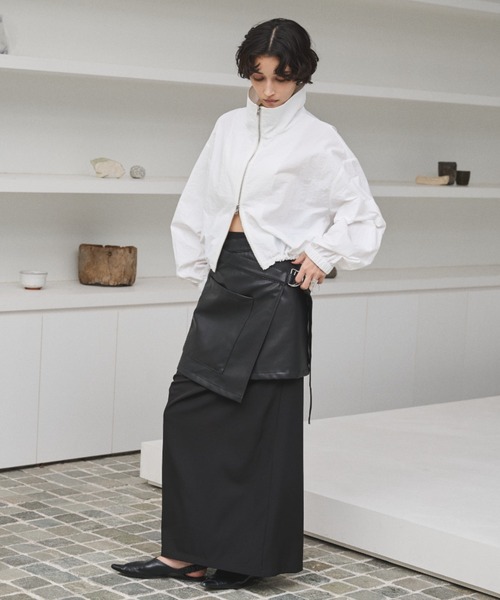 Synthetic Leather イージーラップスカート イージーケアSynthetic Leather イージーラップスカート